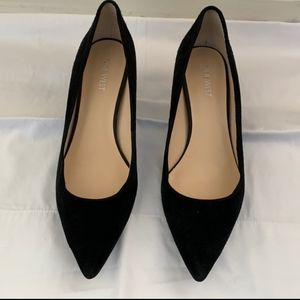 Black Kitten Heels, unfortunately a bit damaged, price adjusted accordingly.